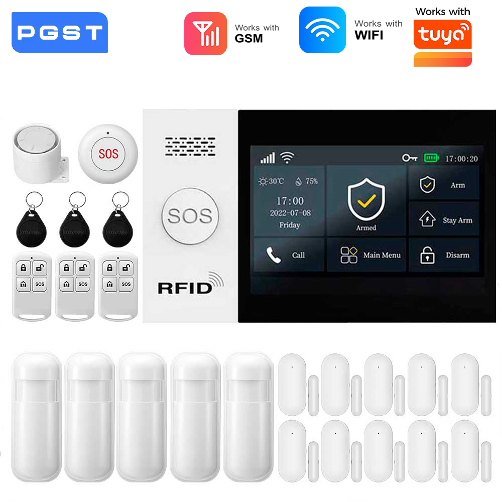Smart Home Wiser - Système d'alarme intelligent GSM WIFI 2.4G,