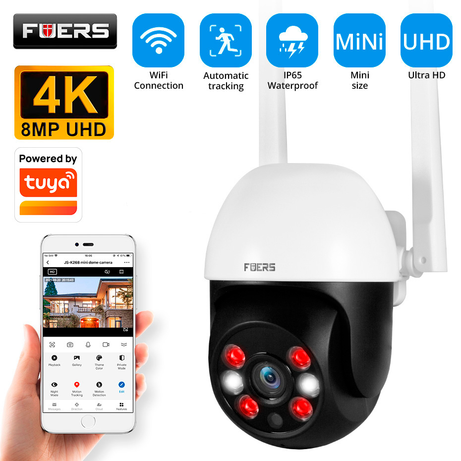 Smart Home Camera Ezviz - Caméra IP Fuers 8MP 4K pour