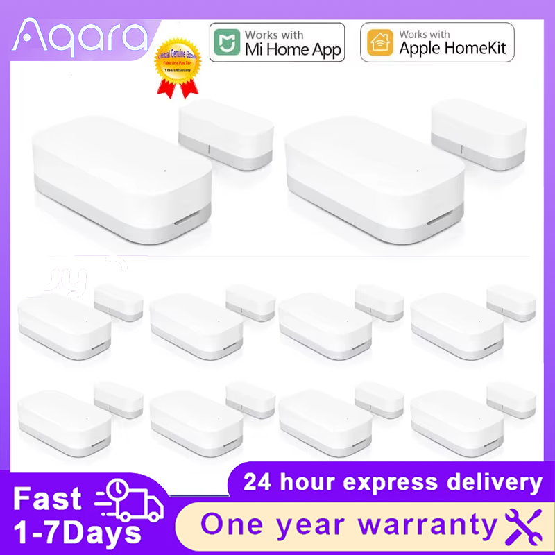 Smart Home Apple - Aqara-Capteur d'ouverture de porte/fenêtre intelligent, télécommande