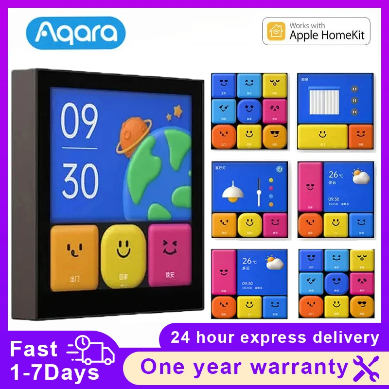 Smart Home Apple - Aqara-Commutateur intelligent S1E, contrôle tactile, 4