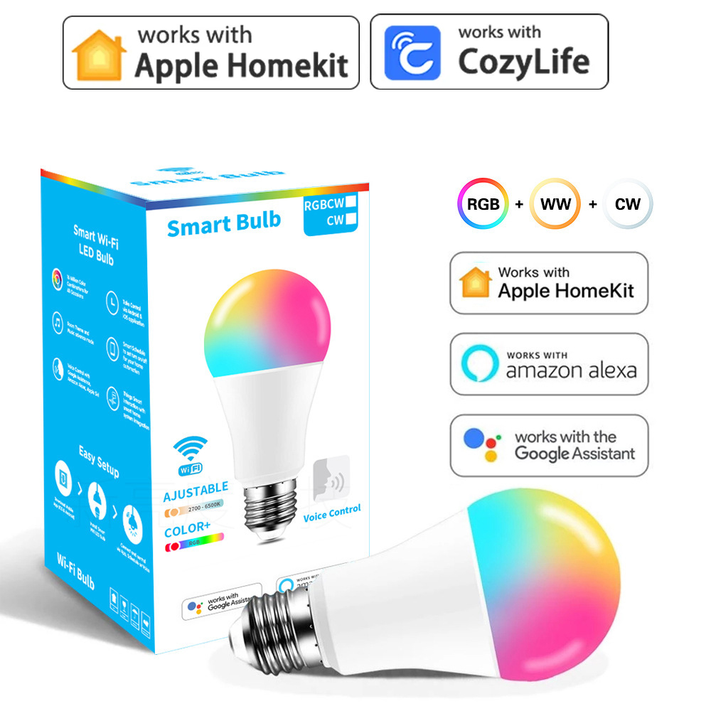 Smart Home Apple - 9W WiFi Homekit lampe E27 LED