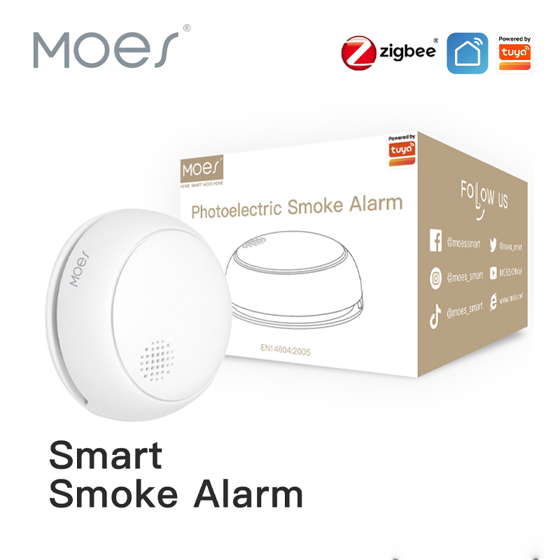 Smart Smoke Detector - MOES ZigBee détecteur de fumée sans