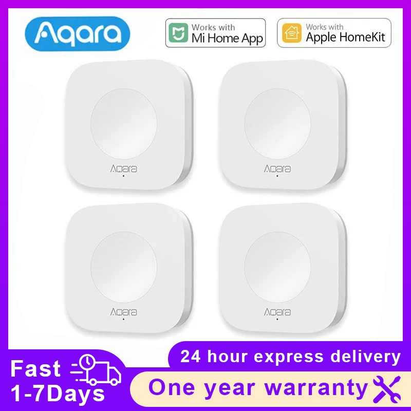 Smart Home Apple - Aqara-Commutateur intelligent sans fil, connexion Zigbee,