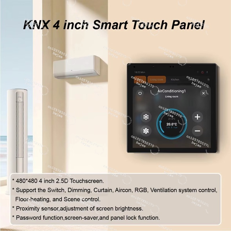 Smart Home Knx System - Panneau de commande intelligent KNX 4