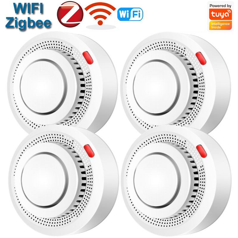 Smart Smoke Detector - Détecteur de fumée WiFi/Zigbee, alarme incendie,