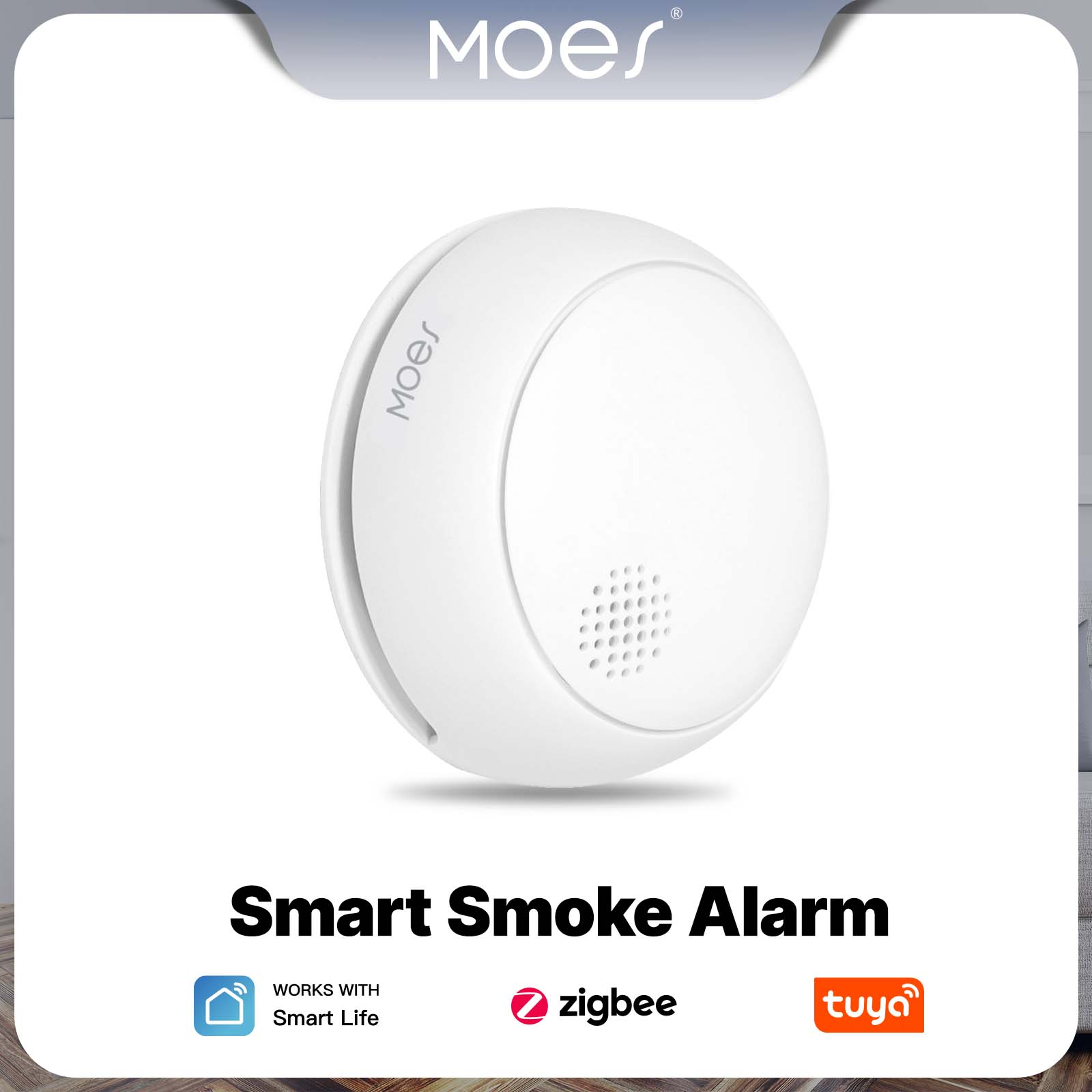 Smart Smoke Detector - MOES ZigBee détecteur de fumée intelligent