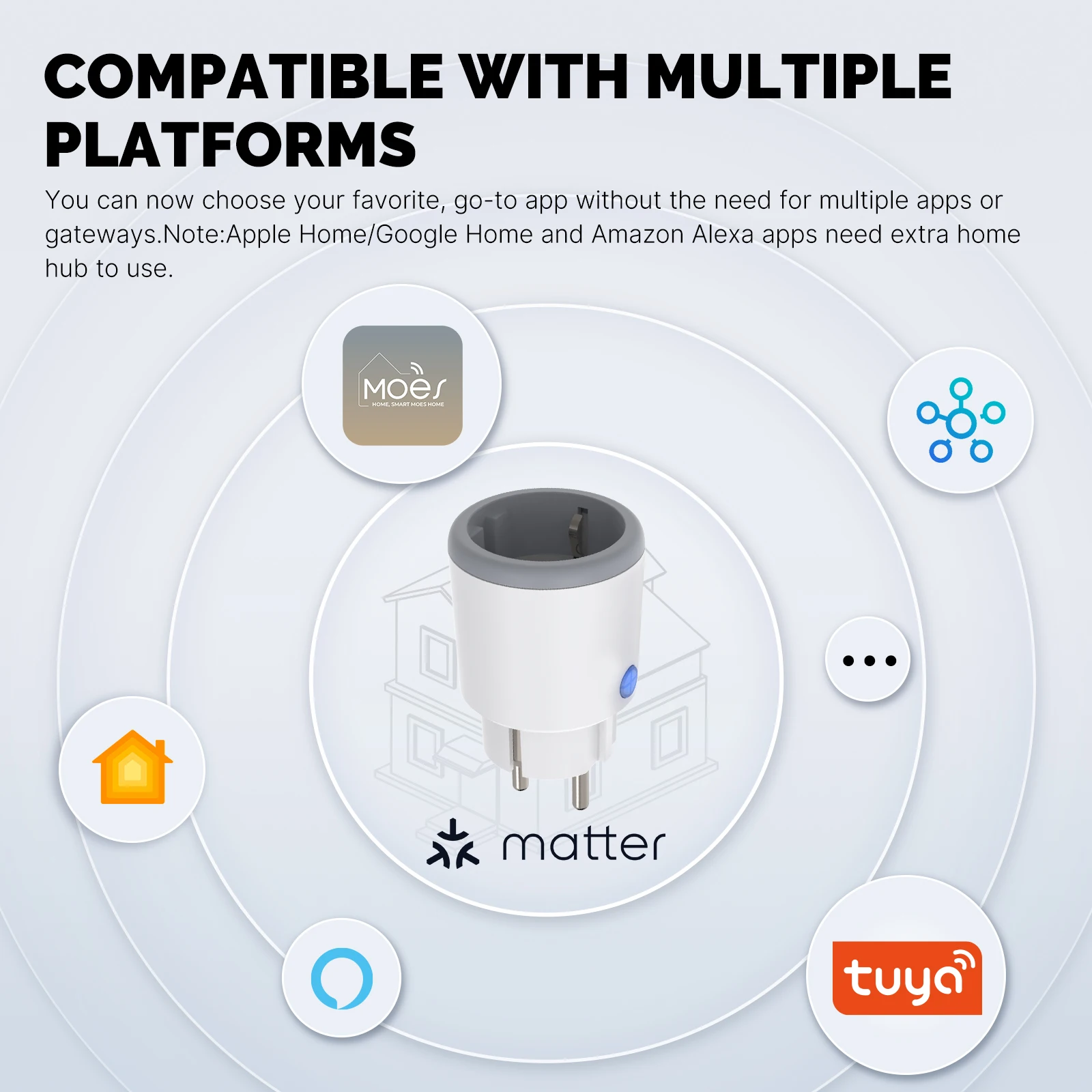 MOES-Prise WiFi intelligente E - Smart Home Apple avis et prix