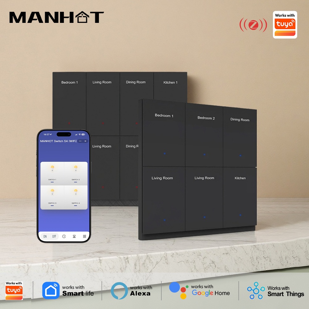 Interrupteur intelligent Zigbe - Smart Home Voice Control avis et prix