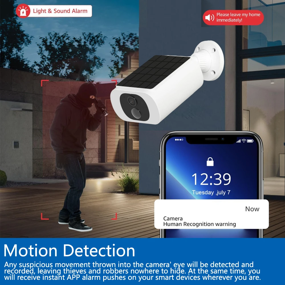 Caméra solaire sans fil 5MP Tu - Smart Home Wiser avis et prix