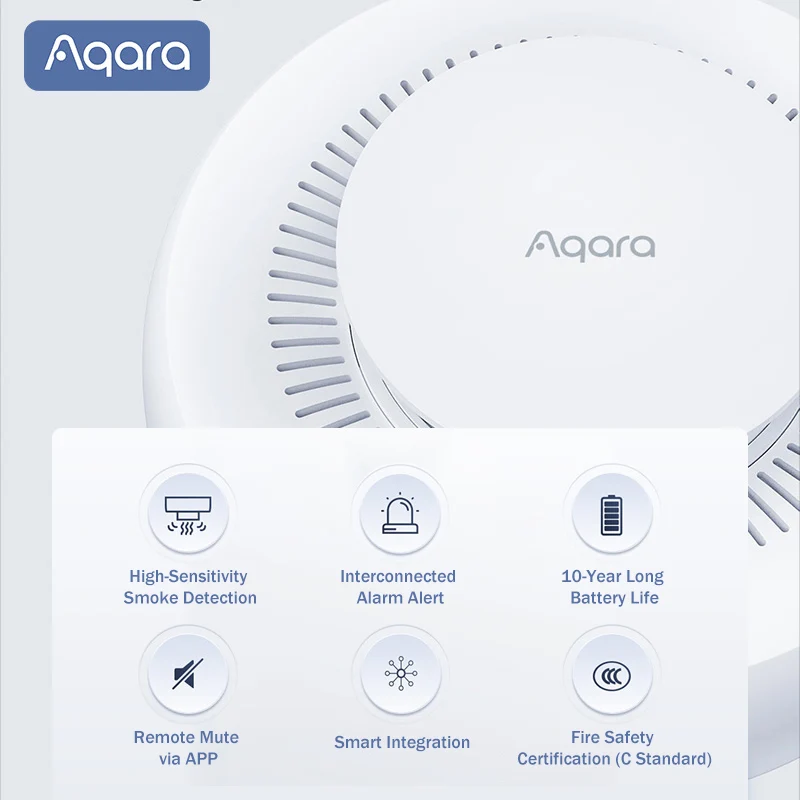 Détecteur de fumée Aqara Matte - Smart Smoke Detector avis et prix