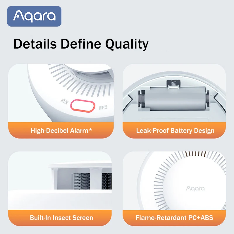 Détecteur de fumée Aqara Matte - Smart Smoke Detector avis et prix