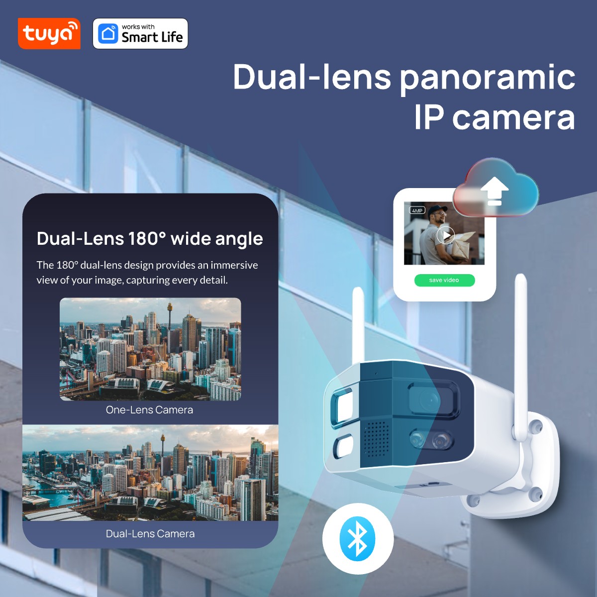 Tuya Smart 4MP 2,5K double obj - Smart Home Camera Ezviz avis et prix