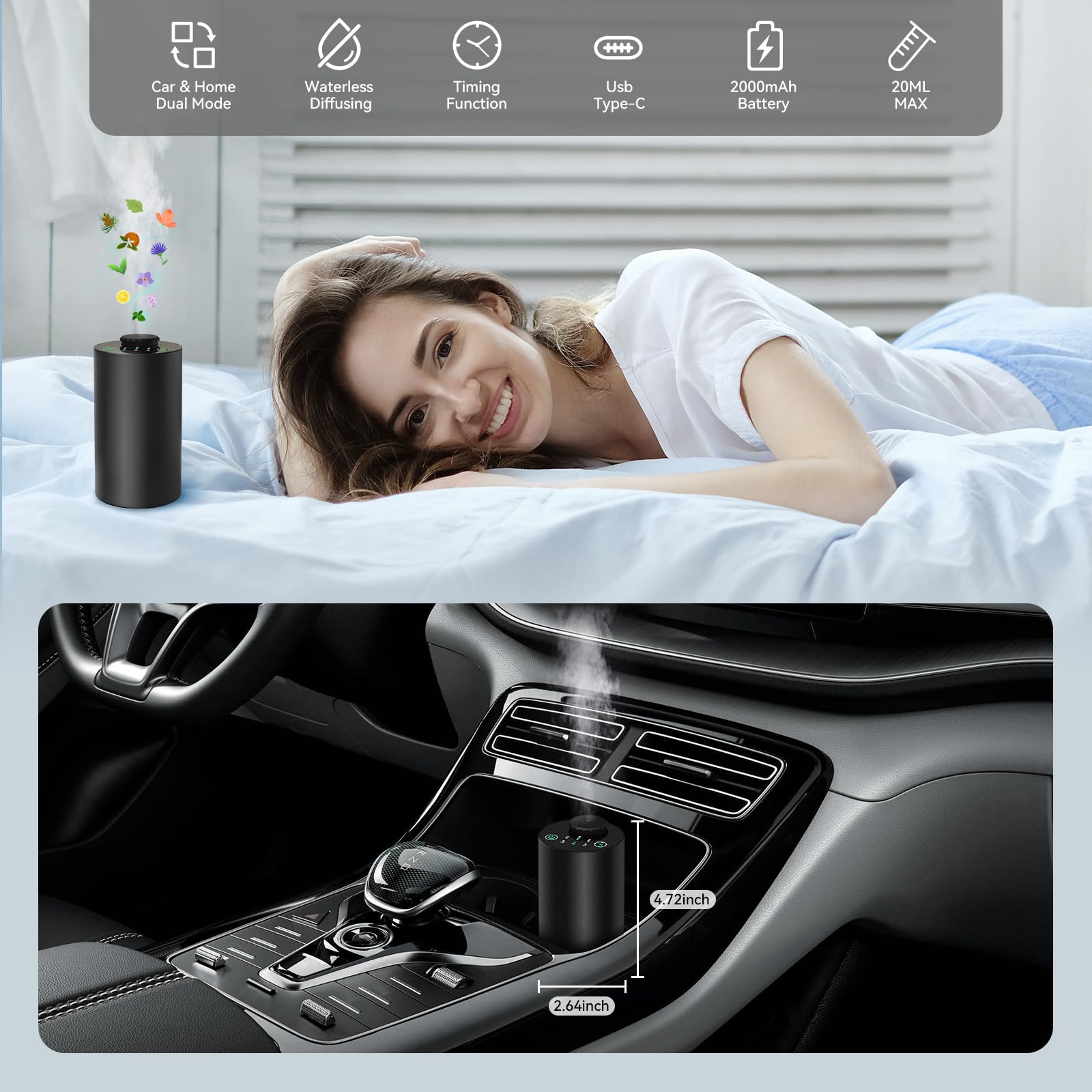 Diffuseur d'huiles essentielle - Smart Home Fragrance Diffuser avis et prix
