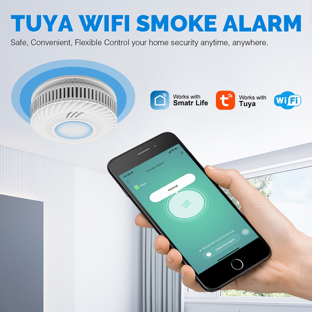 Détecteur de fumée WiFi LELLKI - Smart Smoke Detector avis et prix