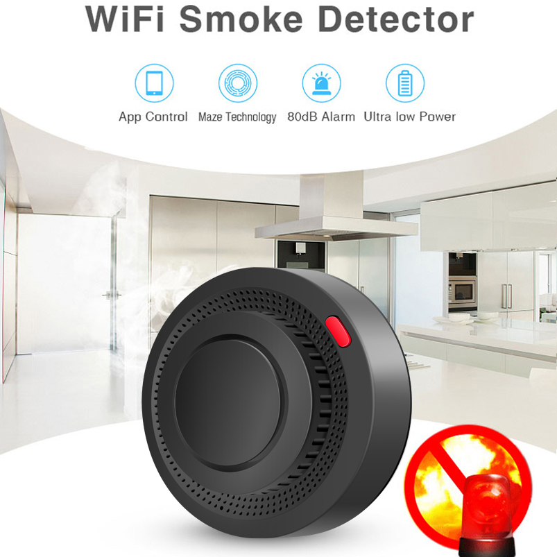 Détecteur de fumée WiFi 2.4G,  - Smart Smoke Detector avis et prix